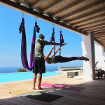 Aerial Shalabasana with a View!